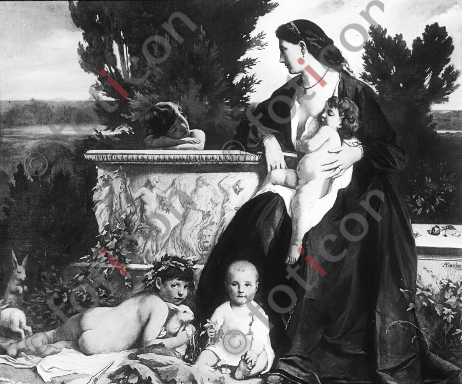 Familienbild | Family picture - Foto simon-134-2-sw.jpg | foticon.de - Bilddatenbank für Motive aus Geschichte und Kultur